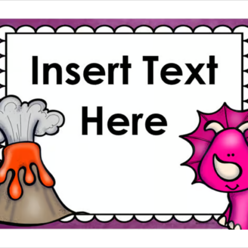Welcome To Our Classroom Door Sign Display Dinosaur Dino Theme Editable ...