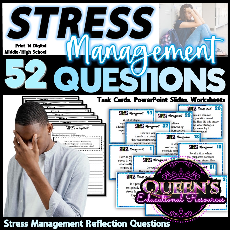 Stress Management PowerPoint and Activities for Teens | Coping Skills ...