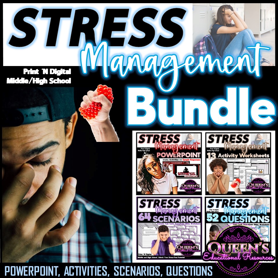 Stress Management PowerPoint and Activities for Teens | Coping Skills ...