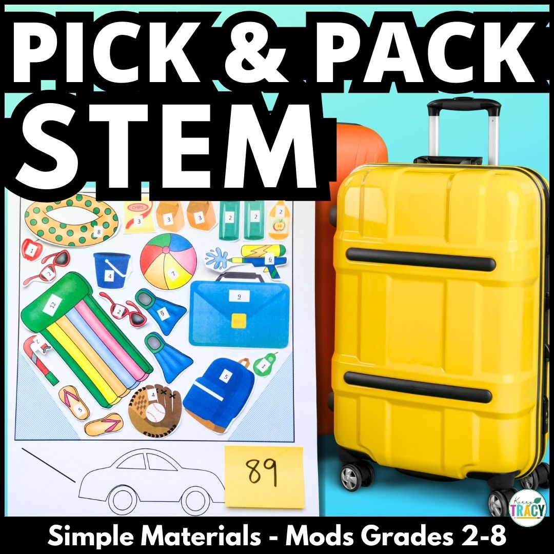 Summer STEM End of the Year Activity Challenge - Pick and Pack - Classful