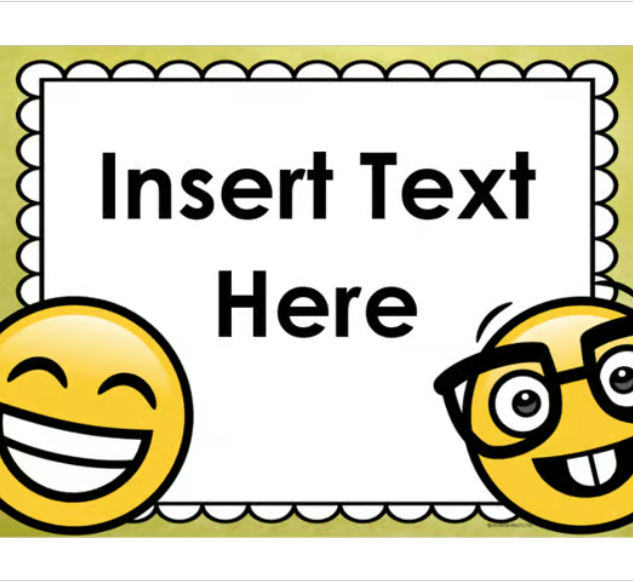 Welcome To Our Classroom Door Sign Display Emoji Happy Face Theme ...