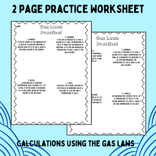 Gas Laws Doodle Notes - Classful