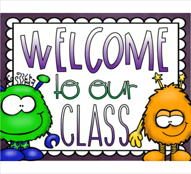 Welcome To Our Classroom Door Sign Display Monster Theme Editable ...