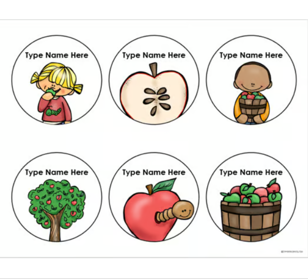 Welcome To Our Classroom Door Sign Display Apple Theme Editable - Classful
