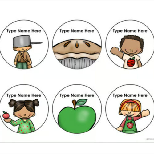 Welcome To Our Classroom Door Sign Display Apple Theme Editable - Classful