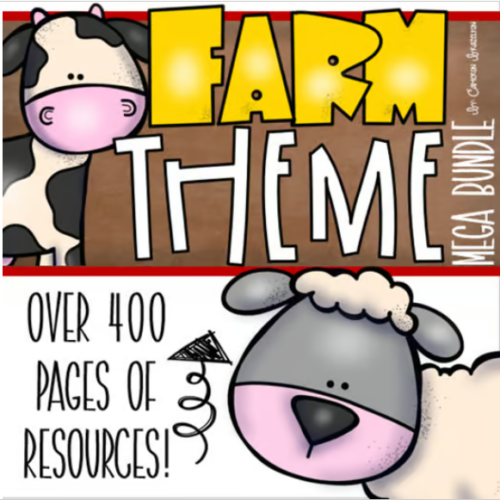Farm Animals Barn Theme Classroom Decorations and Management Mega ...