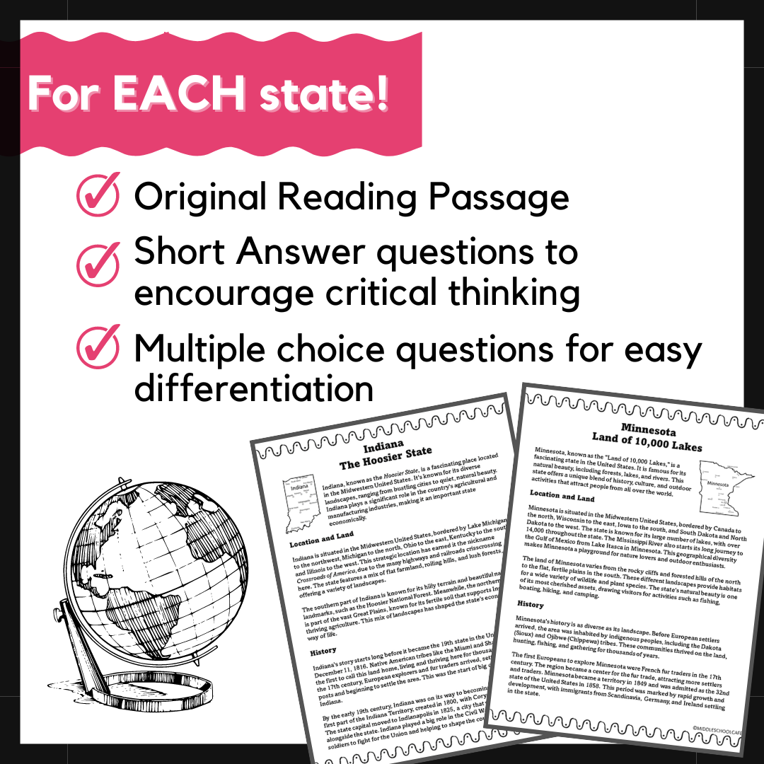 5 Regions of the United States | US Geography Reading Passages BUNDLE ...