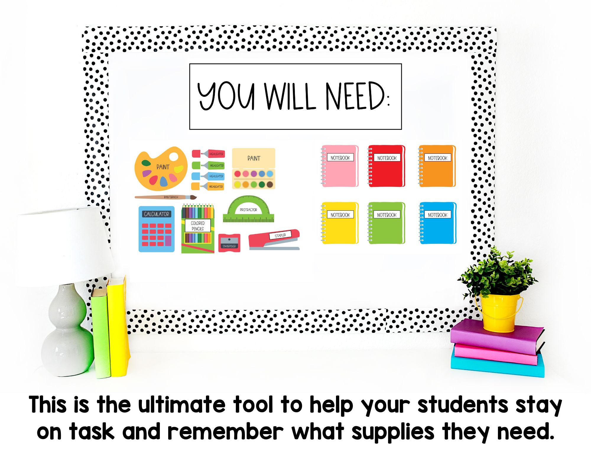 Visual Supply Cards - Things You Will Need | Direction Display Signs ...