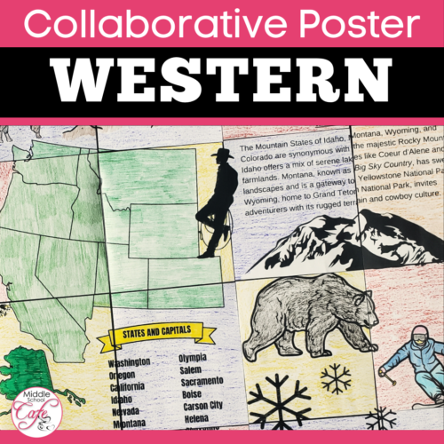 5 Regions of the United States Collaborative Poster | Western Region ...