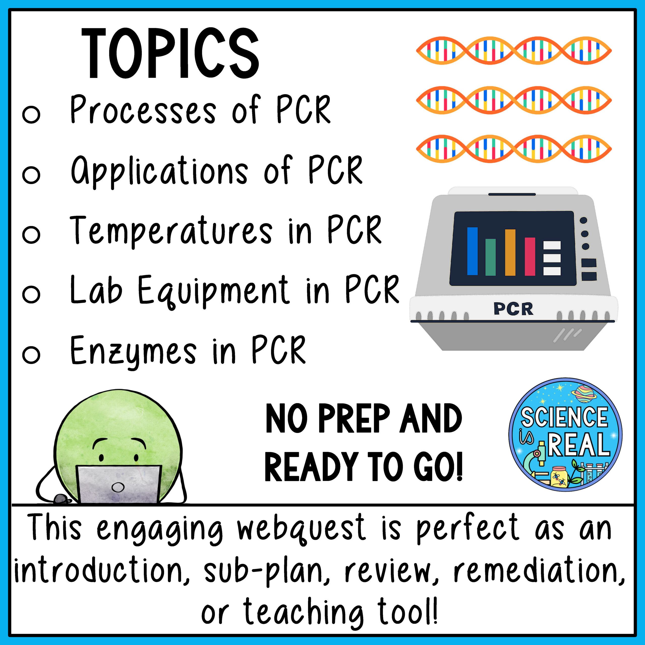 PCR Virtual Lab Biotechnology Webquest - Classful