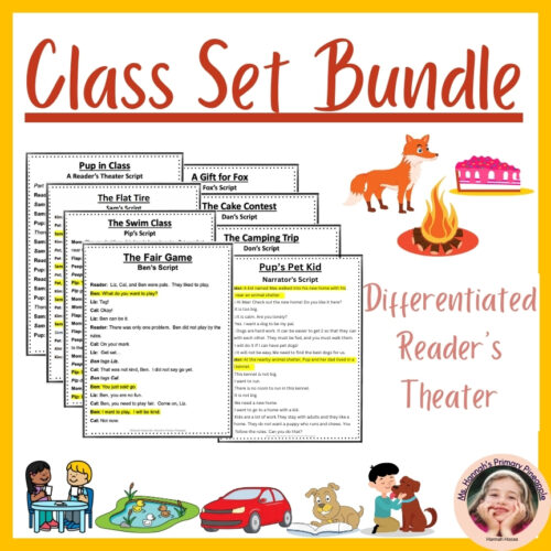 Class Bundle- Differentiated, Multileveled, Decodable Reader's Theater ...