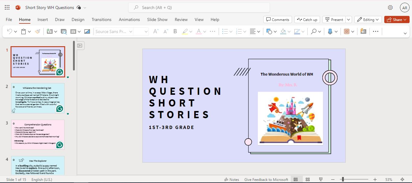 WH Question Short Stories (7 Stories!)