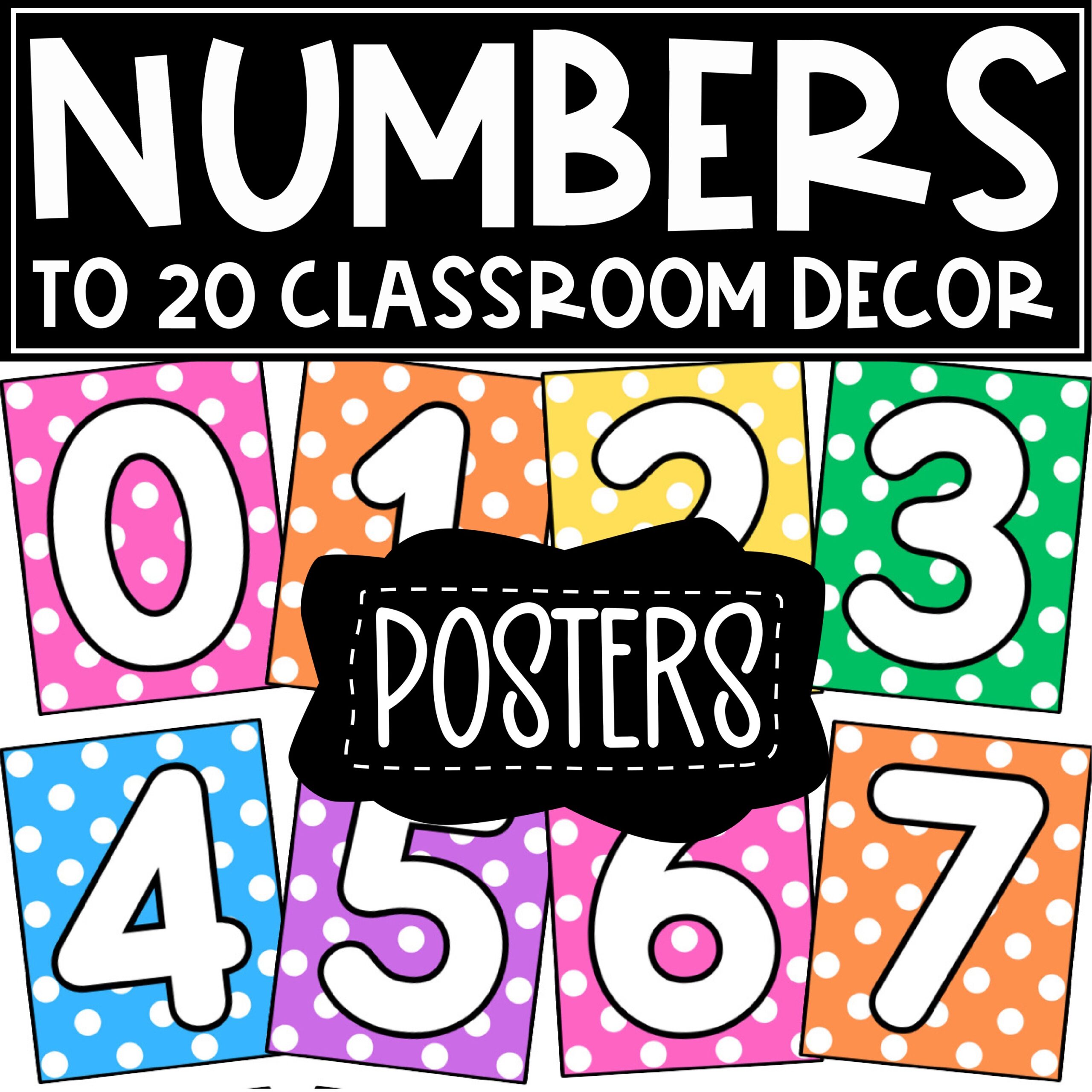 Numbers to 20 Classroom Posters - Classful