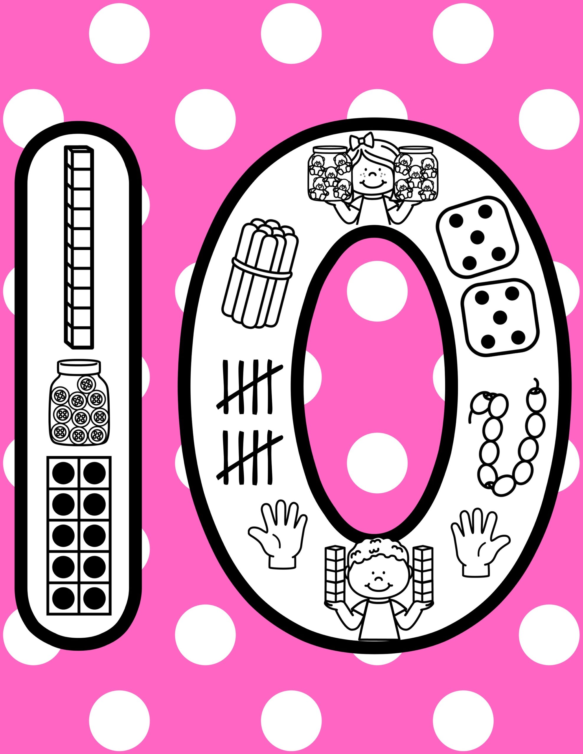 Visual Math Representation Posters {Numbers to 10} - Classful