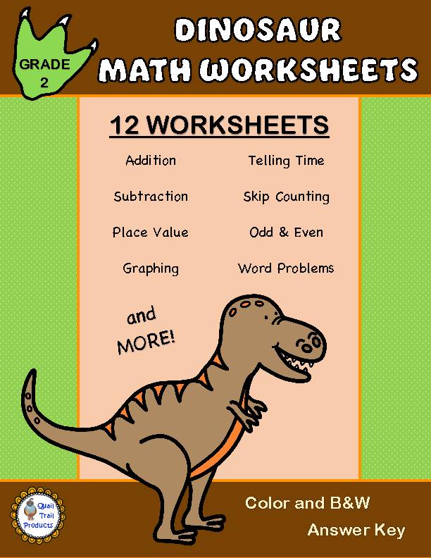 grade-2-math-worksheets-dinosaur-theme-classful
