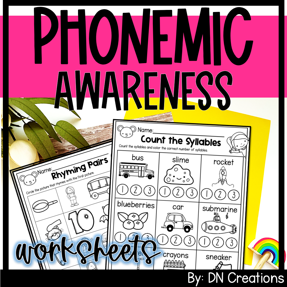 Phonemic Awareness Worksheets | Phonemic Activities | Phonemic ...