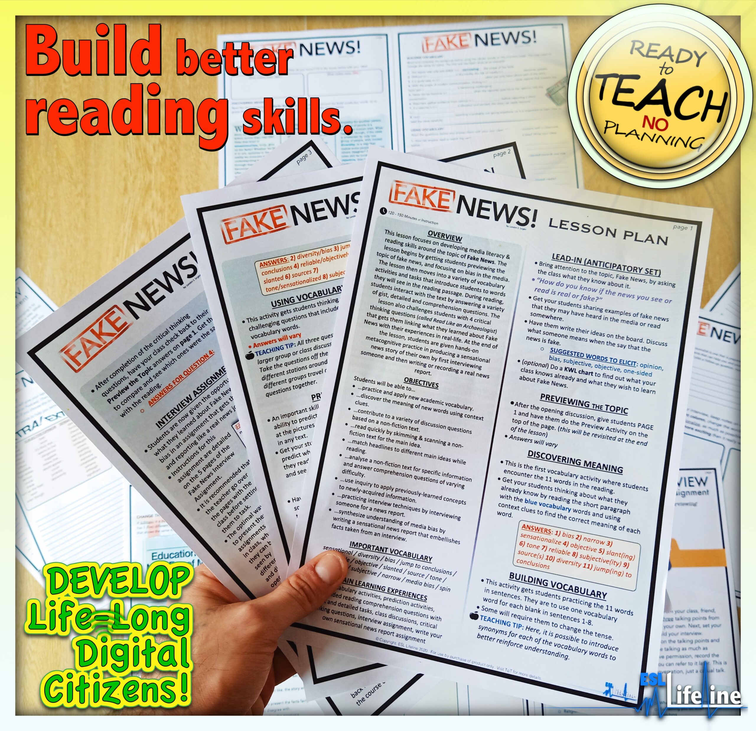 Fake News Media Bias Close Reading Comprehension Passage with Tasks ...
