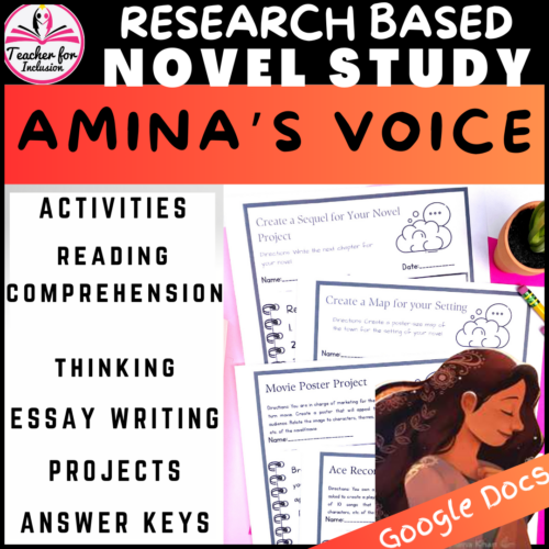 Amina’s Voice Novel Study Curriculum Lessons Answer Key - Classful