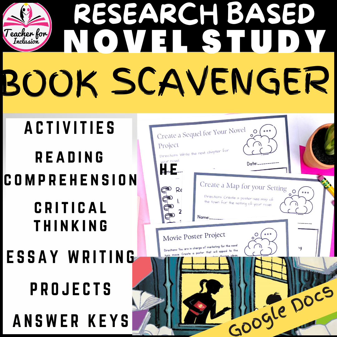 Book Scavenger Jennifer Chambliss Bertman Novel Study Curriculum ...