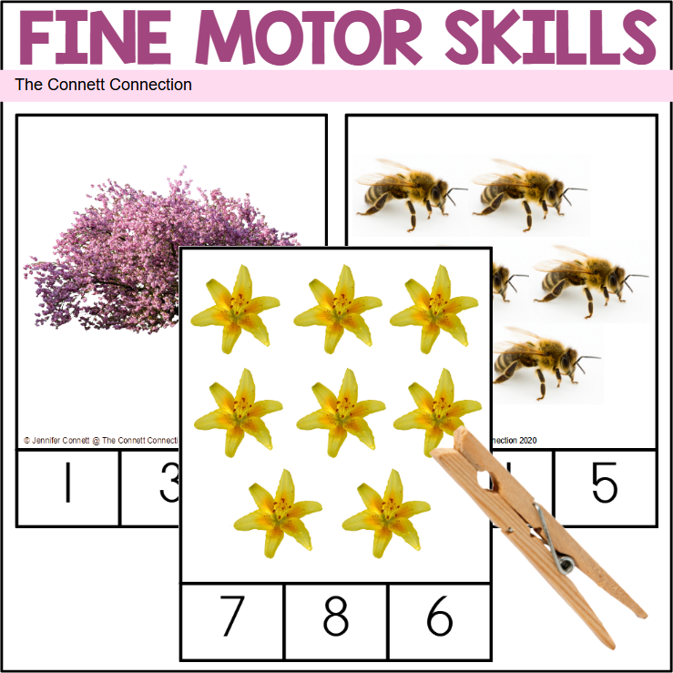 Spring Counting to 10 Clip Cards - Classful