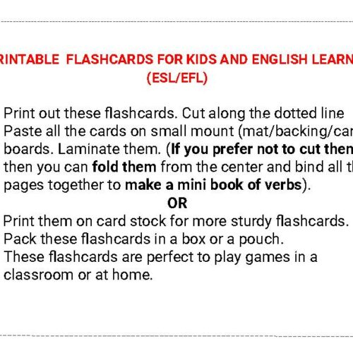 30+ Action Verbs Flashcards for Preschool & Kindergarten Simon Says ...