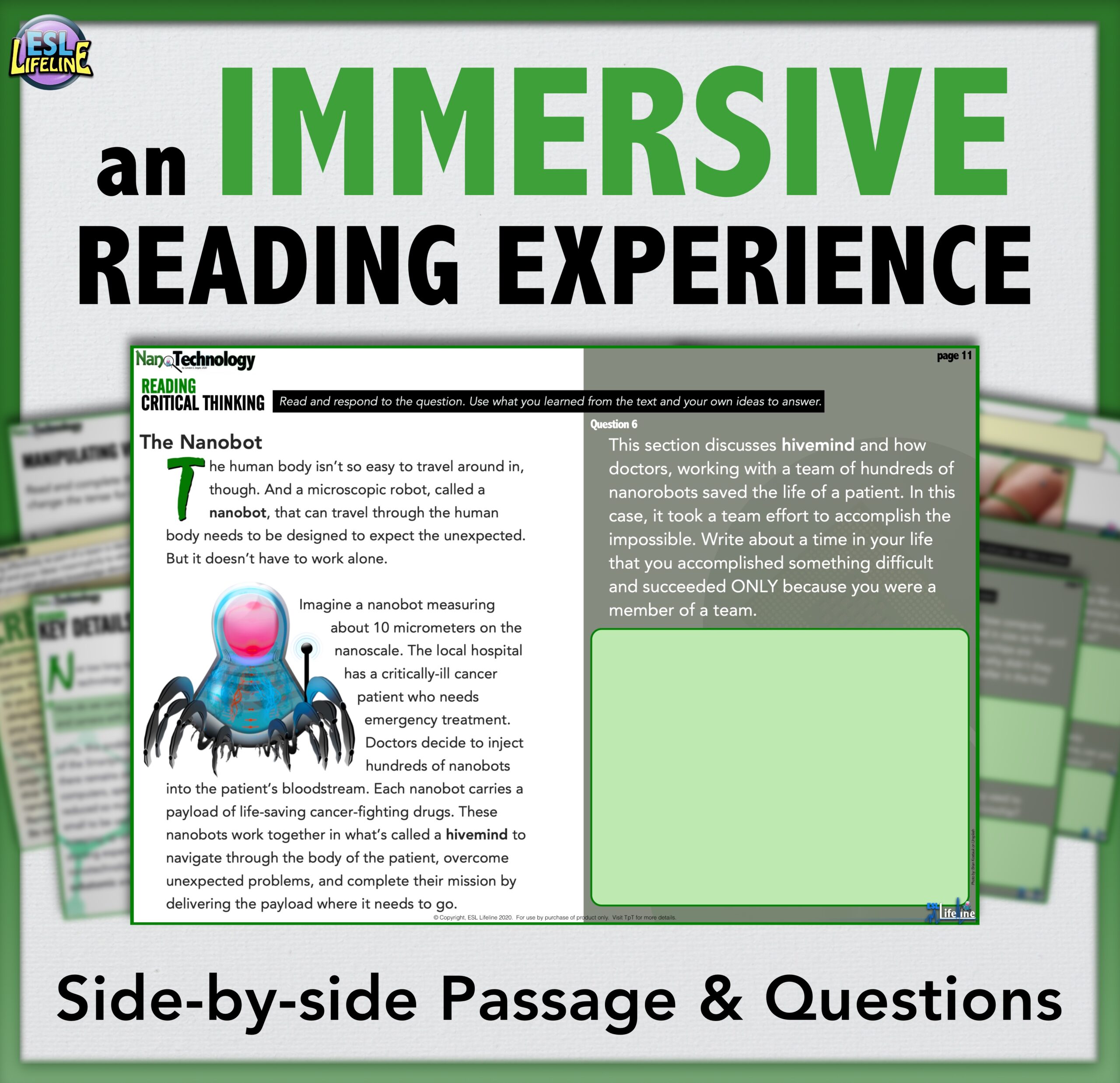 Nanotechnology Close Reading Passage with Text-Dependent Questions ...