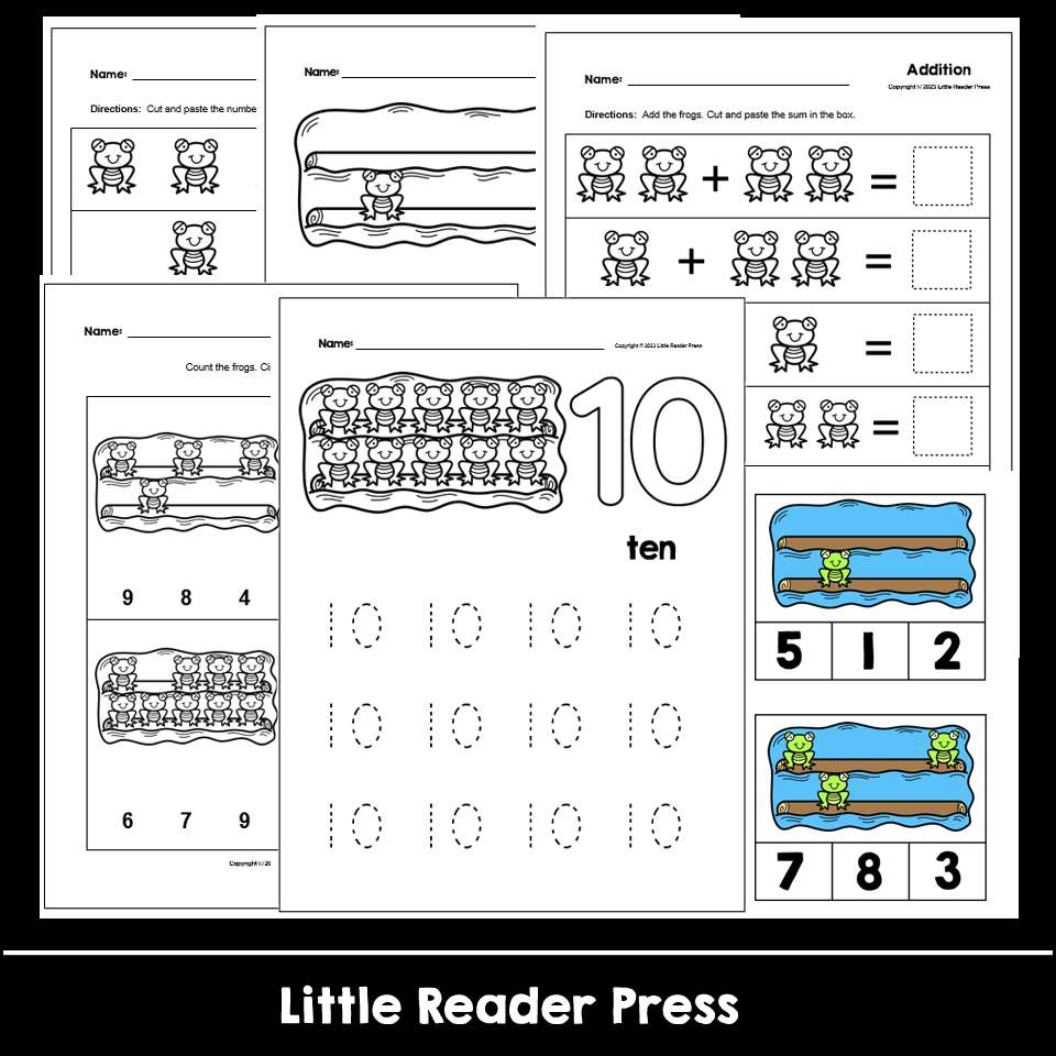 Frogs Preschool Math Activities - Classful