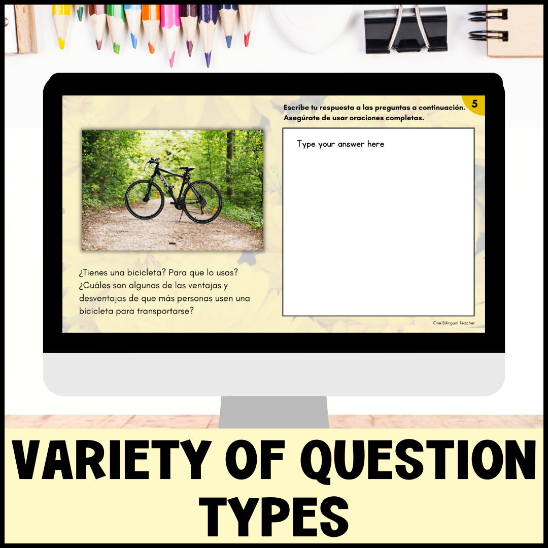 Advanced Spanish 3 & 4 Writing Prompts with Pictures for May | Bell ...