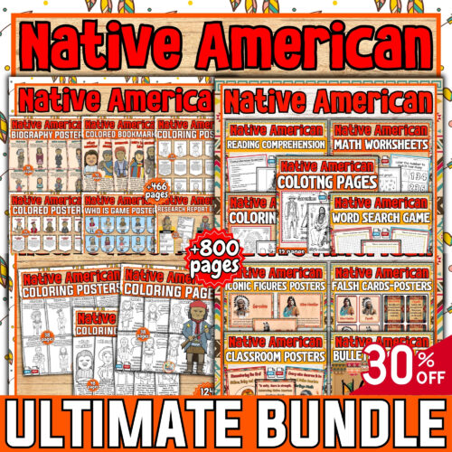Native American heritage month ULTIMATE BUNDLE 30% OFF ACTIVITIES-DECOR ...