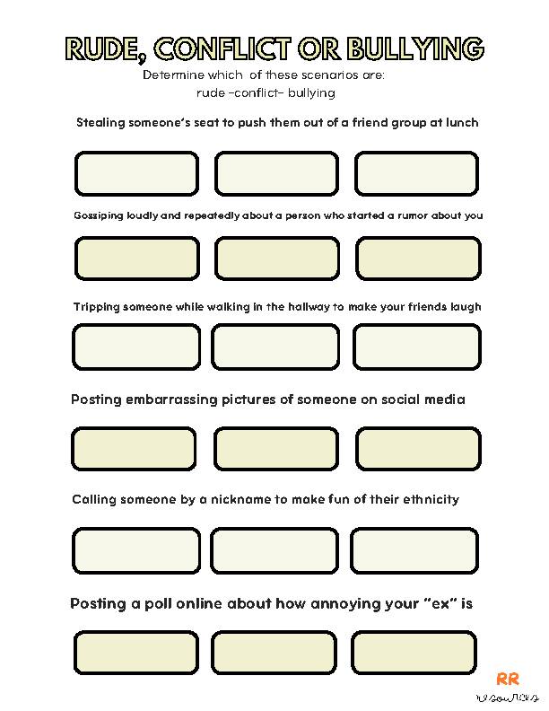 anti-bullying-worksheets-classful for Free Printable Anti Bullying Worksheets Anti-Bullying Worksheets - Classful for Free Printable Anti Bullying Worksheets