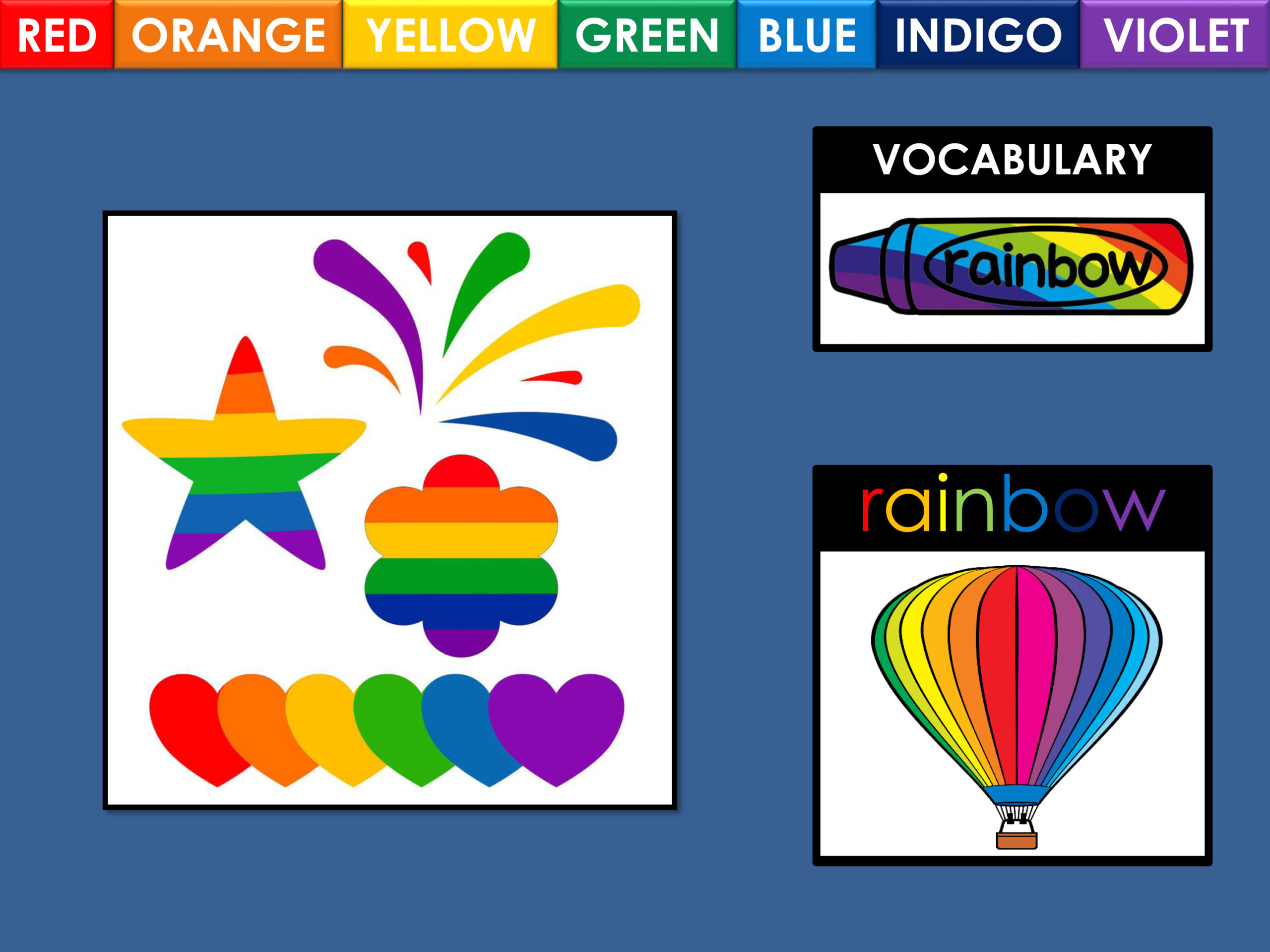 COLORS OF THE RAINBOW LESSON ALL COLORS OF THE RAINBOW - INTERACTIVE ...