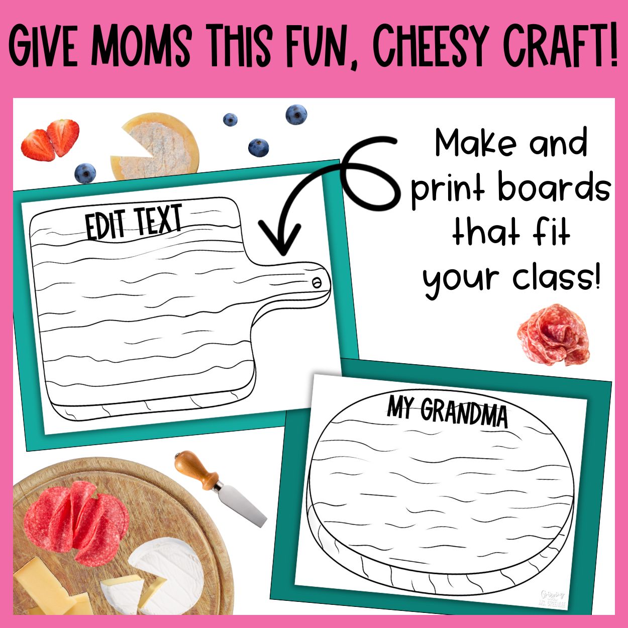 Mother's Day Editable Writing Craft Activity for Bulletin Board or Door ...