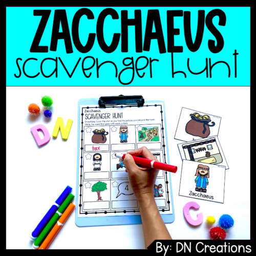 Bible Scavenger Hunt Jesus and Zacchaeus l Zacchaeus the Tax Collector ...
