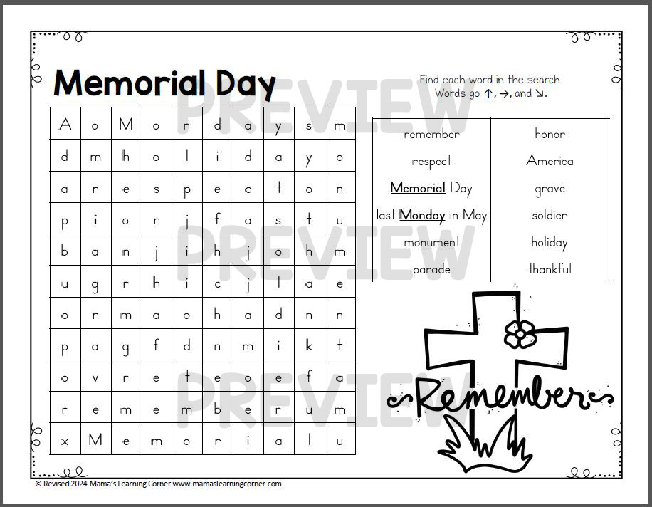 may-word-search-packet-mother-s-day-memorial-day-armed-forces-day-flowers-classful for Free Printable May Word Search May Word Search Packet - Mother's Day, Memorial Day, Armed Forces Day, Flowers - Classful for Free Printable May Word Search