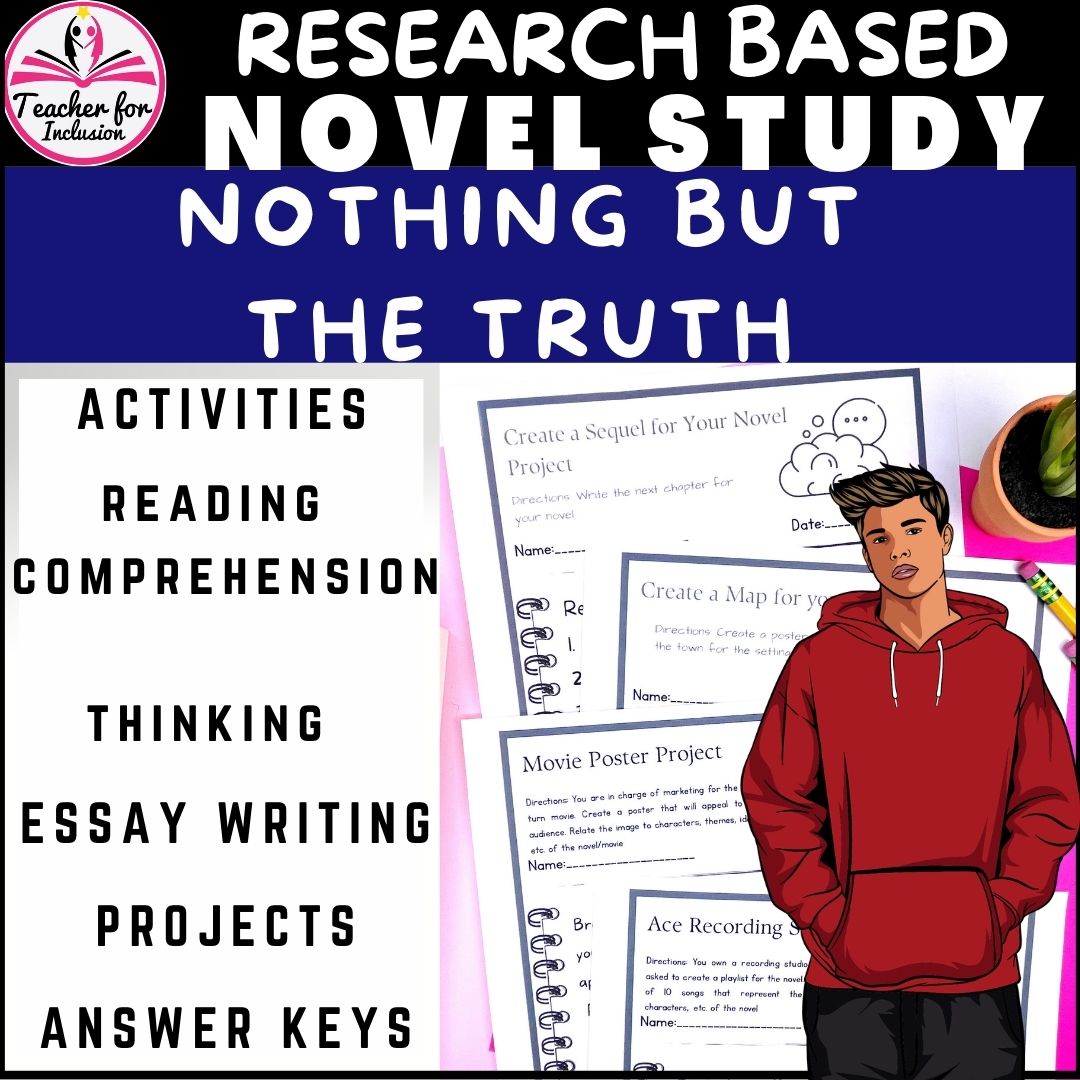 Nothing But the Truth Avi Novel Study Curriculum Lessons Answer Keys ...