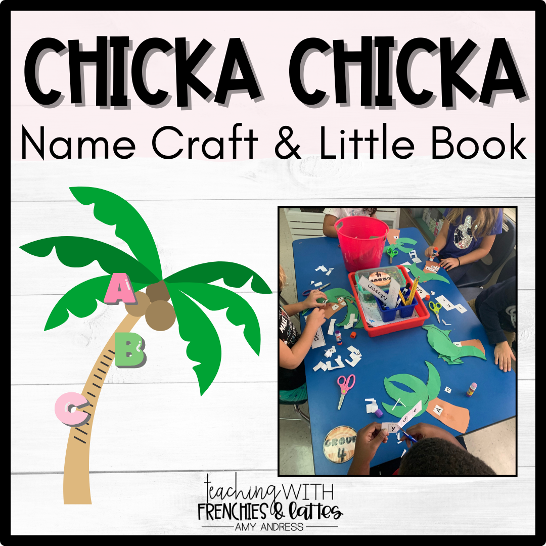 Chicka Chicka Boom Boom Name Activities- Little Book and Craft