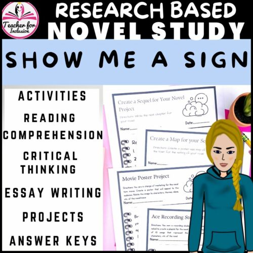 Show Me a Sign Ann Clare Lezotte Novel Study Curriculum Lessons Answer Key's featured image
