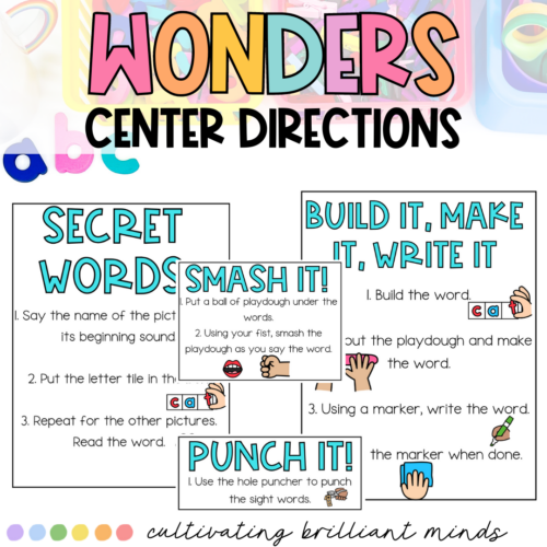 McGraw-Hill Wonders 1st Grade High Frequency Word Centers | Unit 1 Week ...