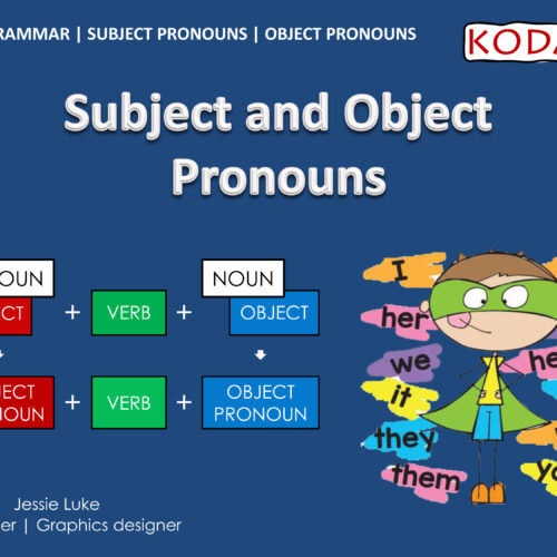 BASIC GRAMMAR - SUBJECT AND OBJECT PRONOUNS - INTERACTIVE ONLINE COURSE ...