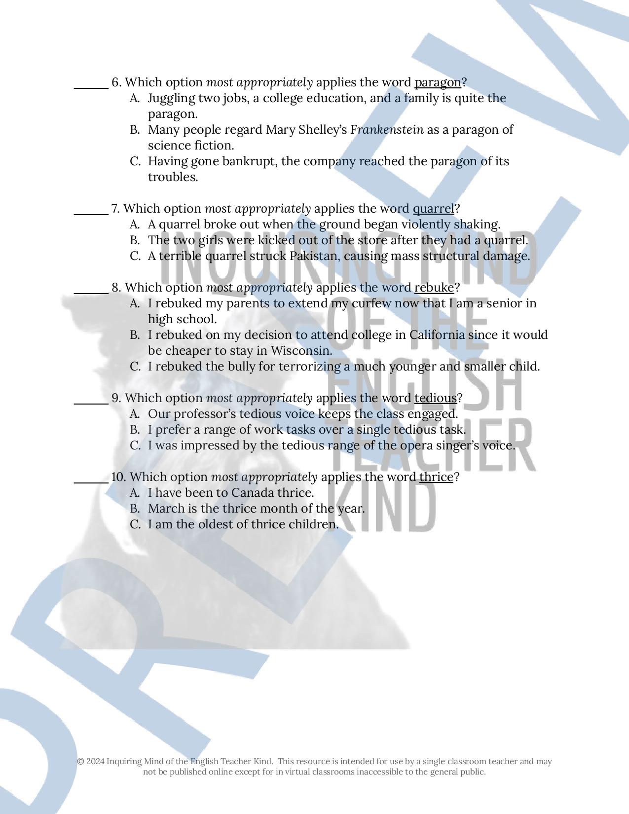 Shakespeare's Hamlet Act 2 Vocabulary Games for High School - Classful