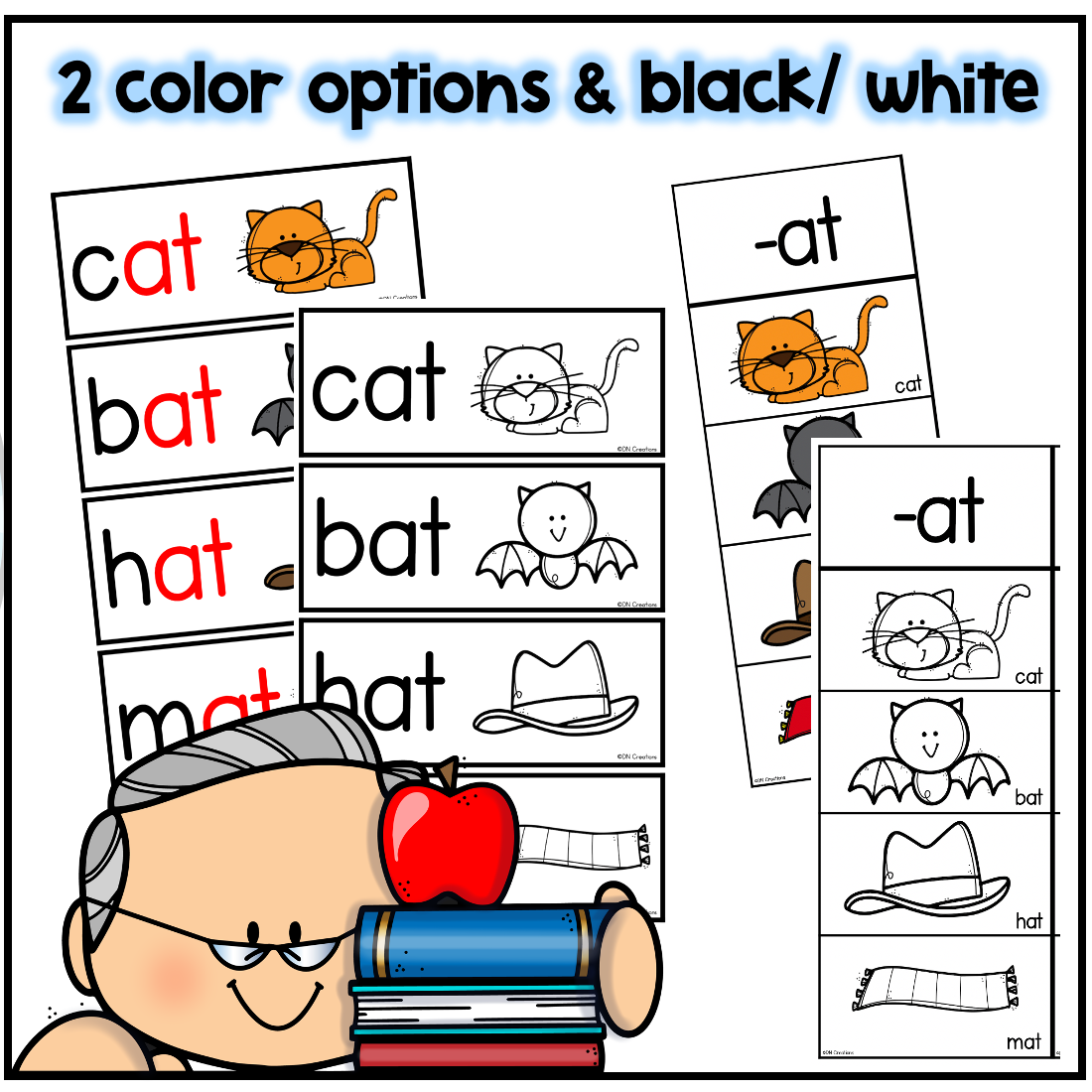 CVC cards for Pocket Chart l CVC Reading Strips for Science of Reading ...