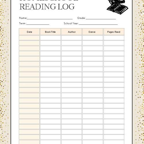 Homeschool Reading Log - Classful