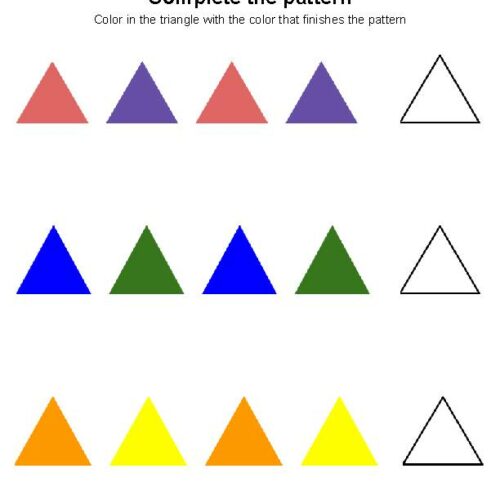 ABAB shape color pattern! - Classful
