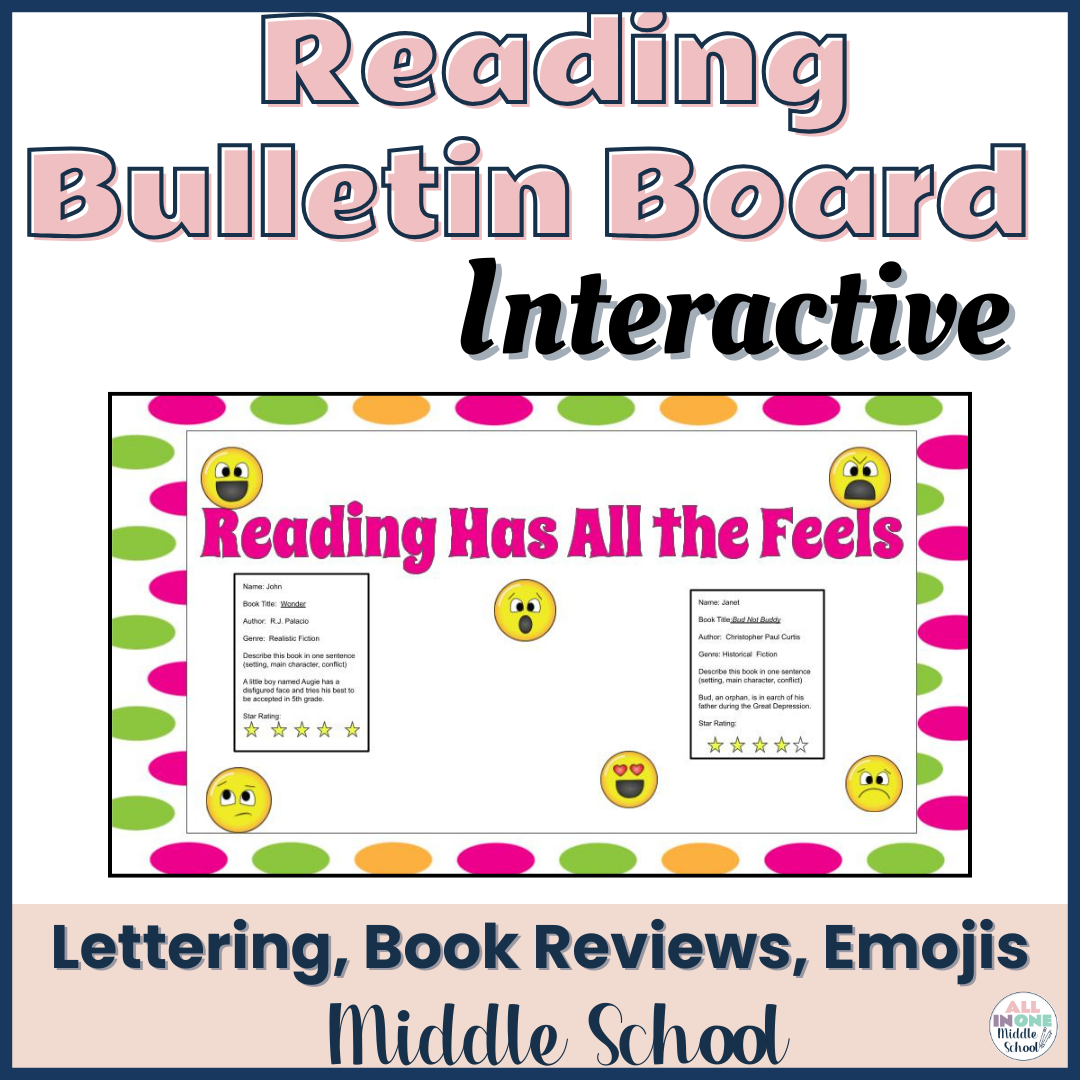 Classroom Decor - Reading Bulletin Board for Middle School - Classful