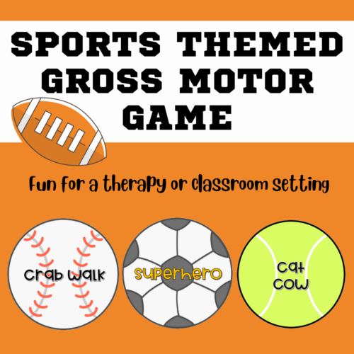 Sports Themed Gross Motor Card Game's featured image