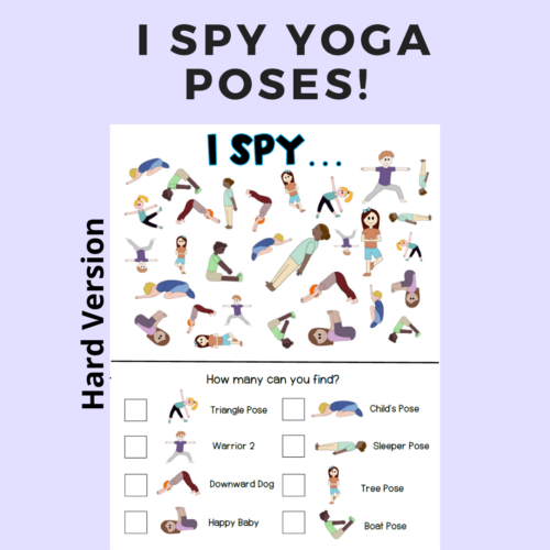 I Spy Visual Perception and Gross Motor Movement - Classful