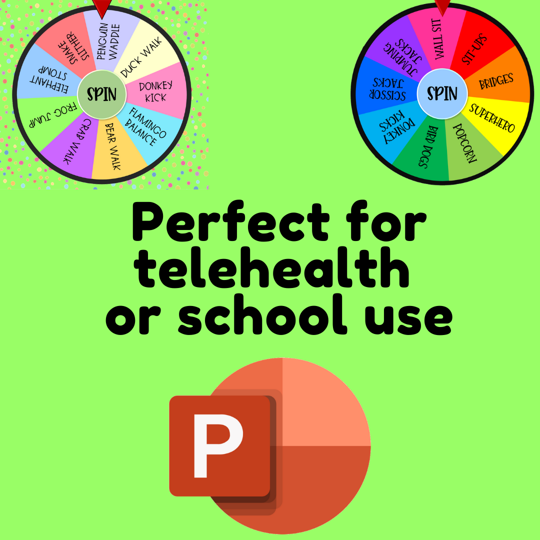 Interactive Spinning Wheel Gross Motor Games Bundle - Digital - Classful