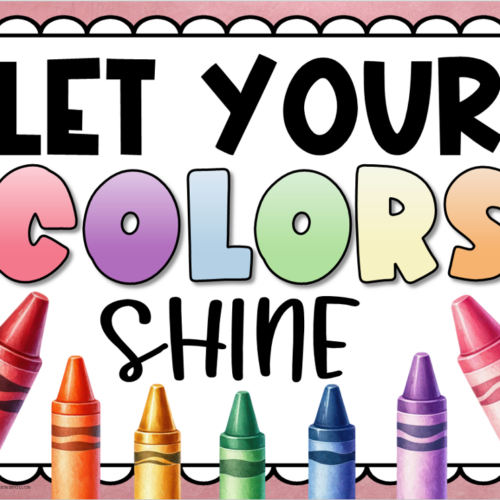 Back to School Door Decorations Bulletin Board Display Crayon Theme ...