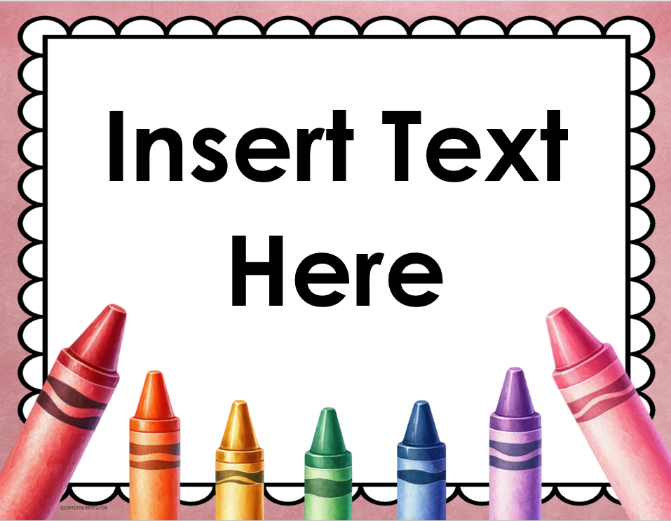 Back to School Door Decorations Bulletin Board Display Crayon Theme ...