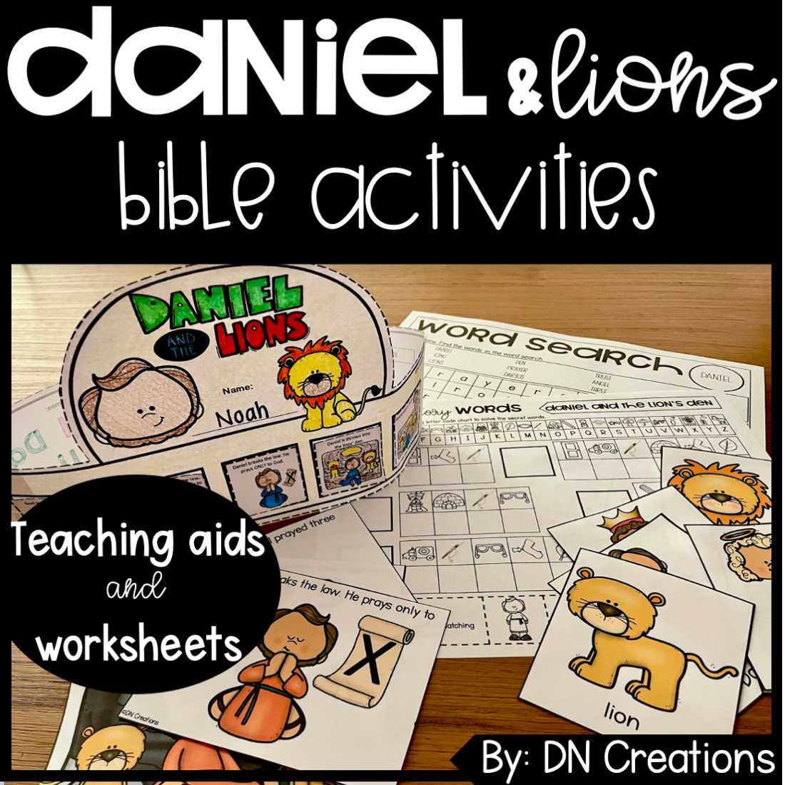 Daniel and the Lions Activity Bundle for Daniel 6 Sunday School Bible ...